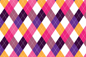 Pink And Purple Argyle Pattern