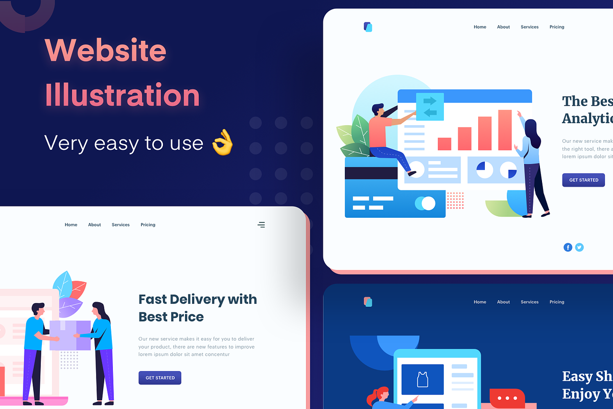 Specta - 90 Digital Illustration, a Templates & Theme by Designspace (Photo 3 of 12)