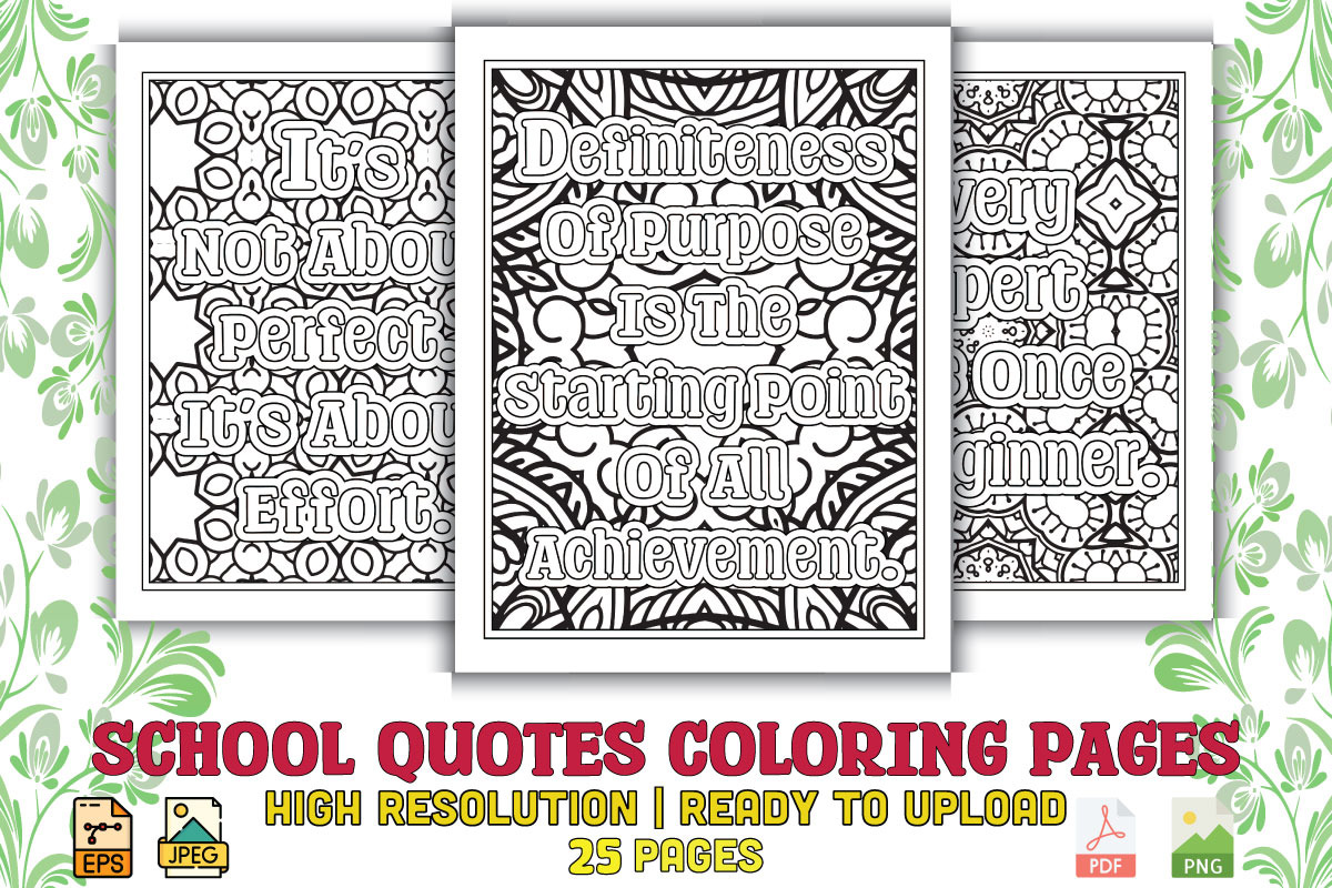1000 Quotes Coloring Pages, an Object Graphic by protabsorkar11 (Photo 20 of 22)