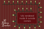 Christmas light brushes Illustrator, a Brush Add-On by Transfuchsian (Thumbnail 4 of 7)