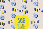 Sea time summer holiday, a Pattern Graphic by Cotton Melon pattern Shop (Thumbnail 1 of 5)