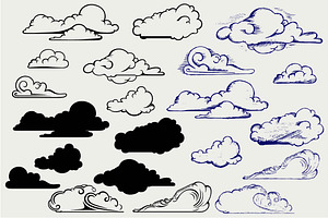 Clouds Collection SVG