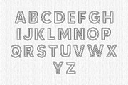 Triple Outline, a Handwritten Font by Fourteen Letter (Thumbnail 4 of 5)