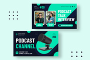 Podcast Youtube Thumbnail, a Social Media Template by Formatika Studio (Thumbnail 2 of 2)