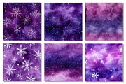 Purple Sparkling Snowfall Paper, a Texture Graphic by Dream Creation (Thumbnail 2 of 7)
