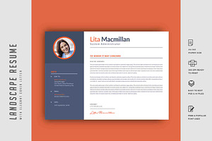 344. Landscape Resume Template