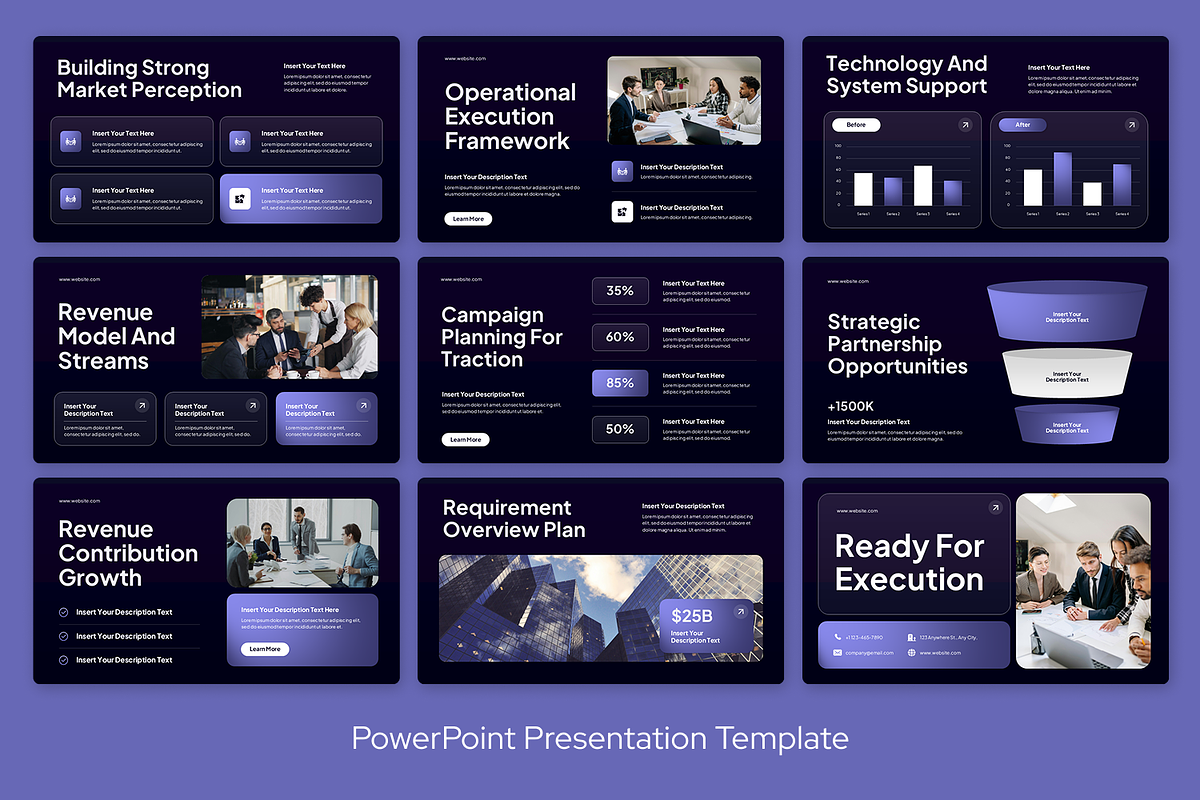 Black Purple Business Proposal, a Presentation Template by Sixtemp (Photo 3 of 3)
