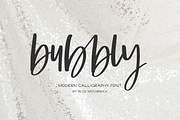 Bubbly Script, a Script Font by Beck McCormick (Thumbnail 1 of 10)