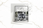 Funeral Photo Collage BW Canva FR003, a Poster Template by TyphoonStudio (Thumbnail 3 of 8)