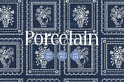 Seamless Blue Porcelain Pattern, a Pattern Graphic by Talip Memis (Thumbnail 1 of 12)