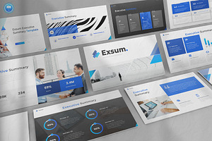 Executive Summary Keynote, a Presentation Template by Pixslides