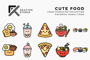 Cute Food Character Collection