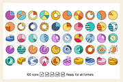 Data Graph Bar Chart Pie Chart Icons, a Finance Illustration by Designfour (Thumbnail 2 of 6)