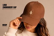 Logo Embroidery Cap Mockup, a Hat Mockup by studiogstock (Thumbnail 1 of 2)