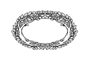 Nature Wreath Frame Vector Bundle, an Illustration by jahid234 (Thumbnail 31 of 51)