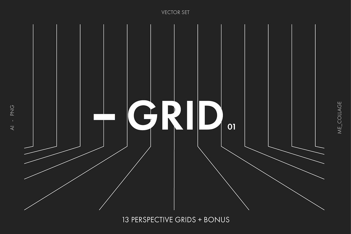 Vector Perspective Grids, an Object Graphic by ME_COLLAGE (Photo 6 of 14)