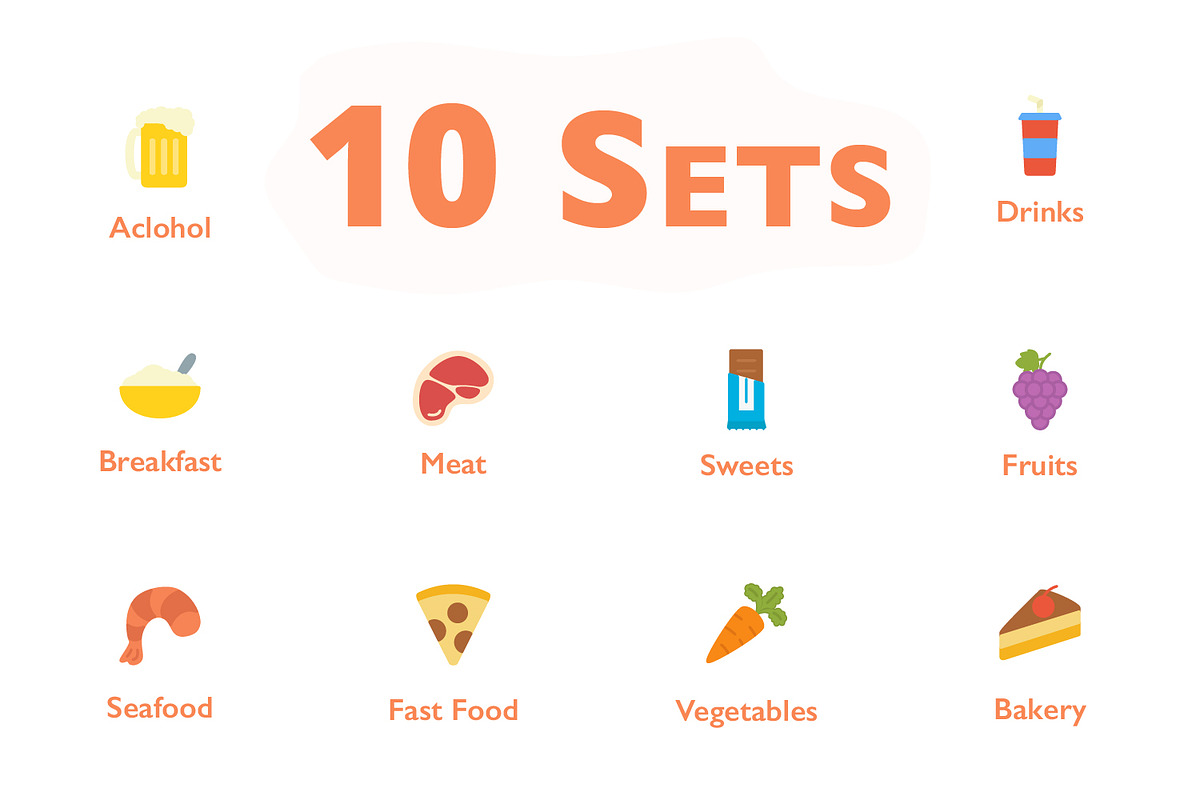 560 Food Icons, a Solid Icon by Maxim Cherednichenko (Photo 3 of 7)