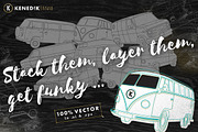 Salty Vans - Vector Vehicle pack 1, an Illustration by KENEDIK DESIGN STUDIO (Thumbnail 3 of 3)