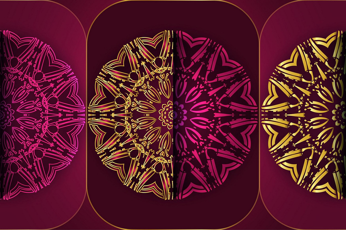 Mandala Vector Pattern Graphics Pack, a Background Graphic by NJ Himel (Photo 20 of 91)
