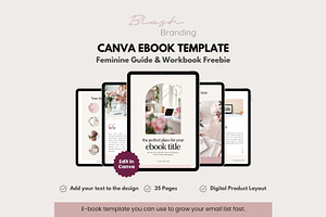 Canva Template Blush Lead Magnet, a Marketing Template by Hayley's Digital Hub