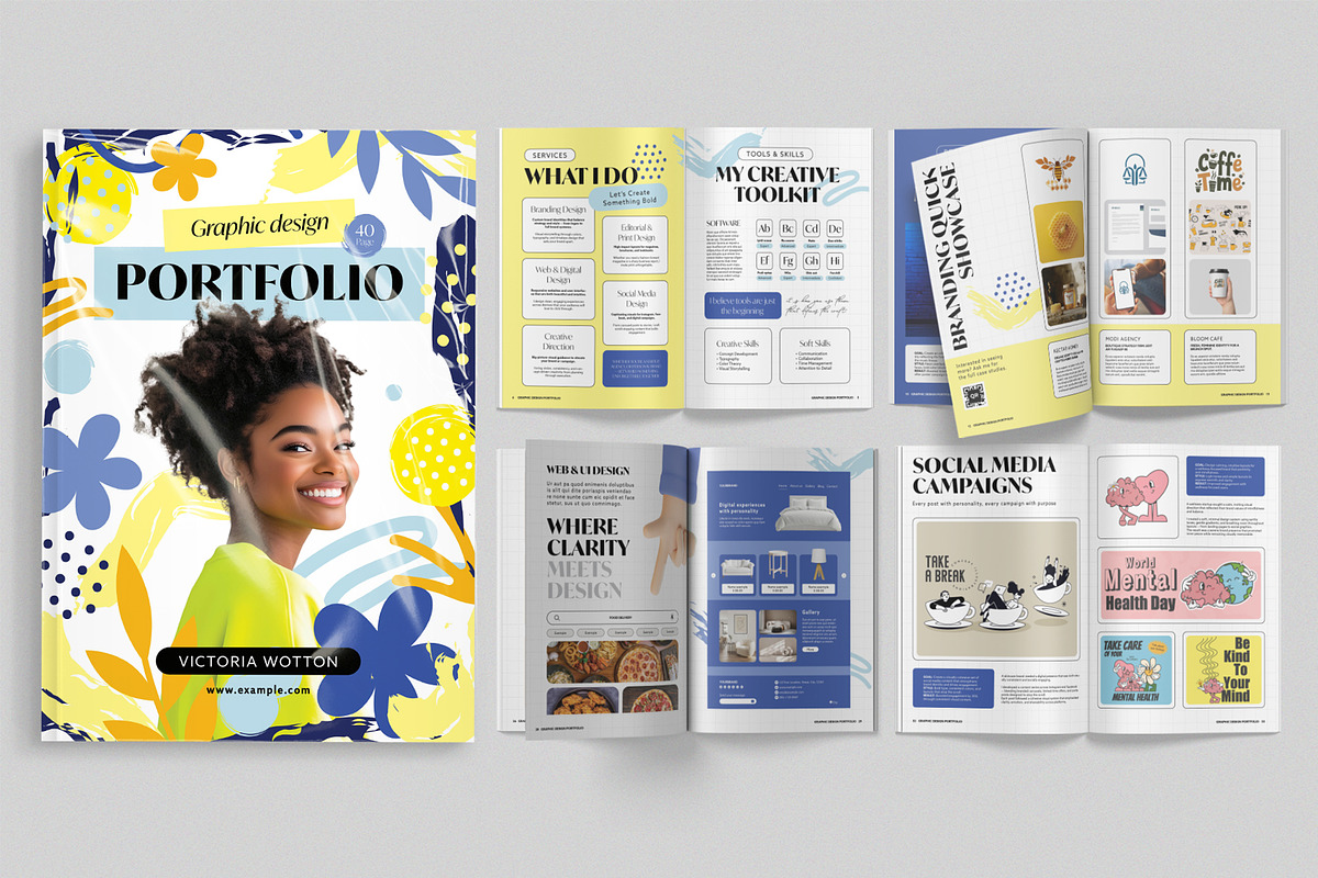 Graphic Design Portfolio Template, a Brochure Template by BrandPacks (Photo 7 of 7)