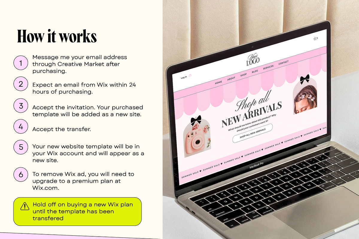Pink Wix Studio Template, a Wix Template by Template Twist Shop (Photo 5 of 10)