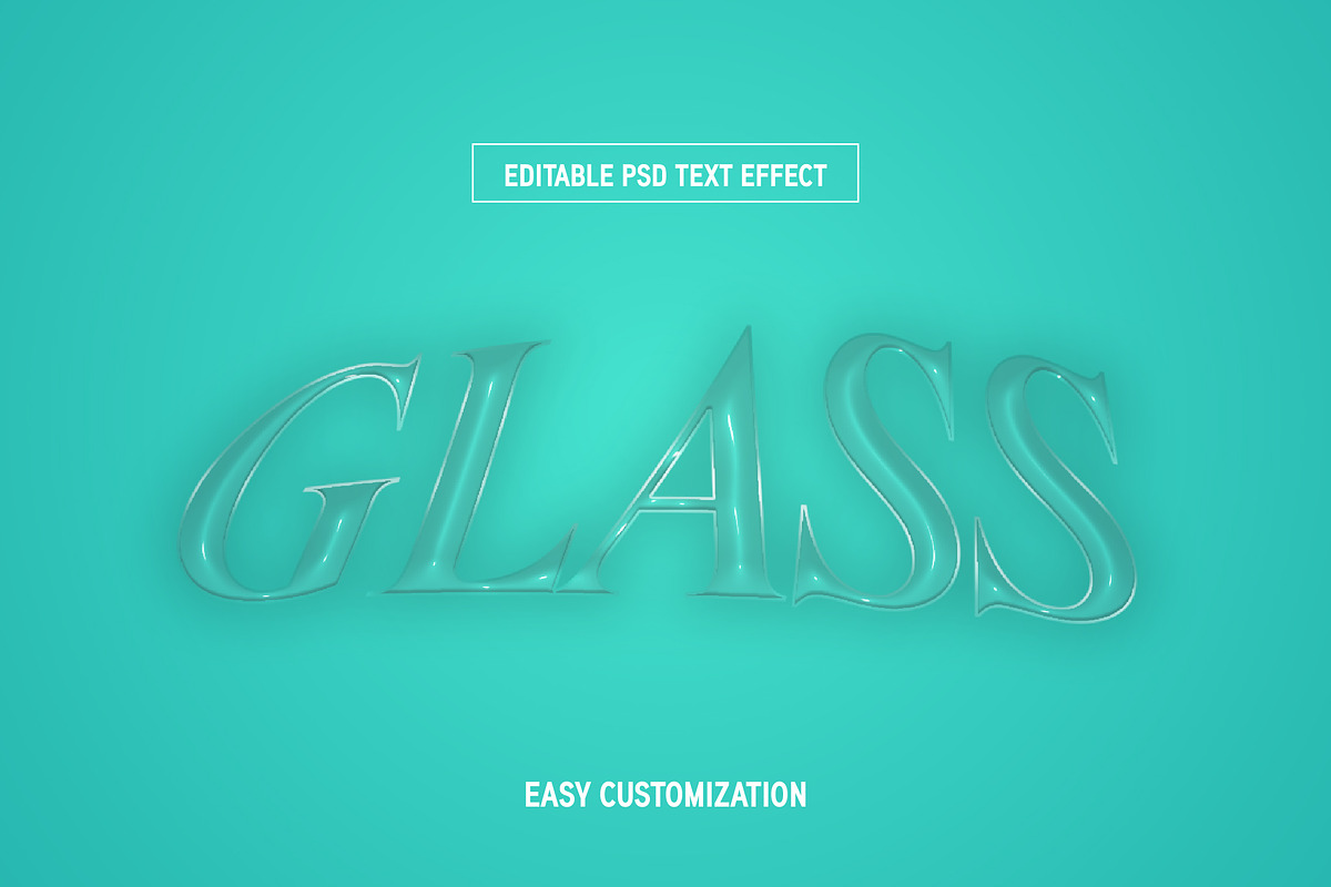 Crystal Glass Text Effect