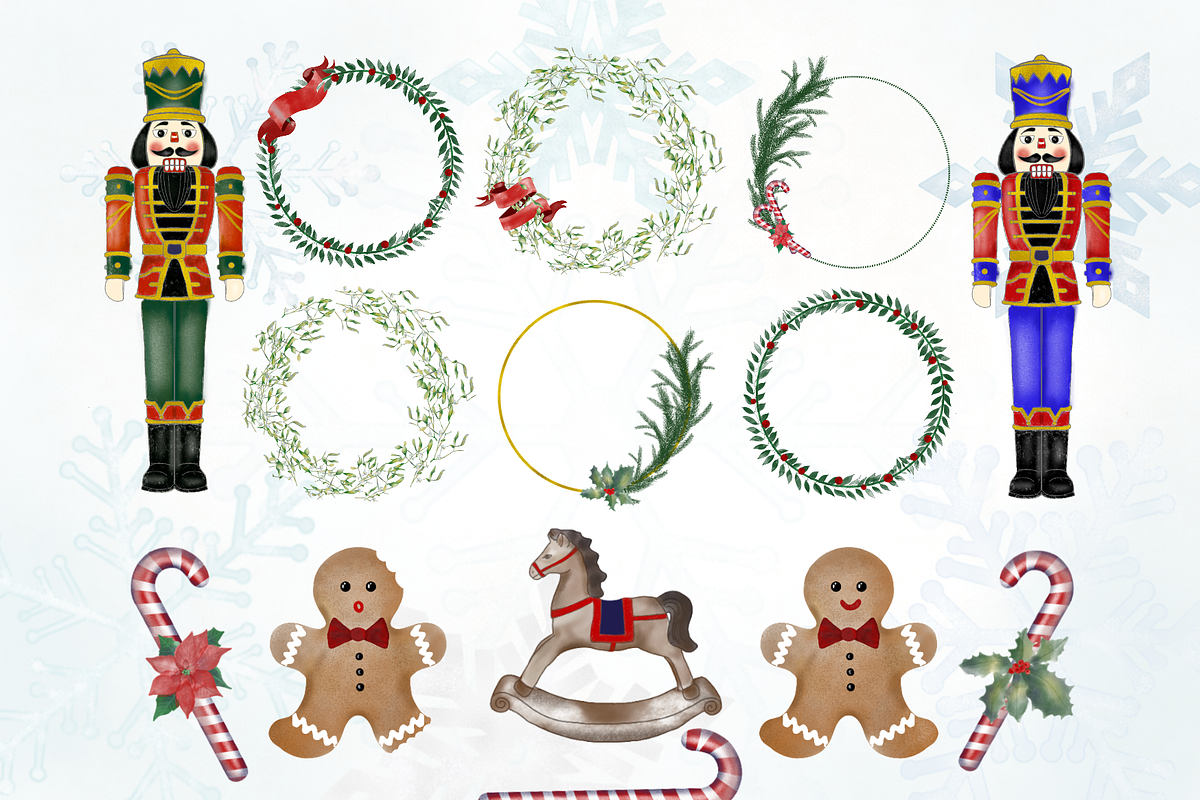 Christmas clip art + free bonus!, an Object Graphic by Ducatum (Photo 4 of 9)