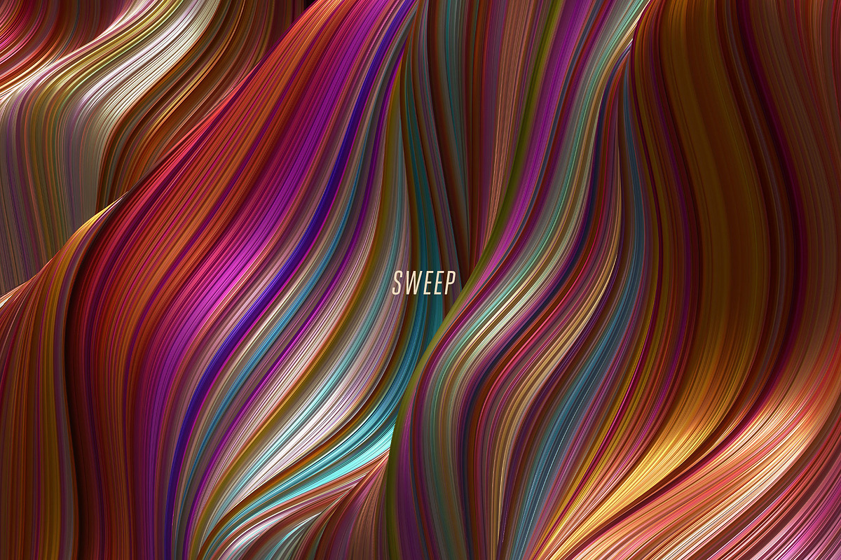 Sweep: Glossy Cascading Textures, a Texture Graphic by Chroma Supply