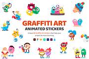 Animated Graffiti Art Stickers, an Emoji Icon by Vectors Market (Thumbnail 1 of 7)