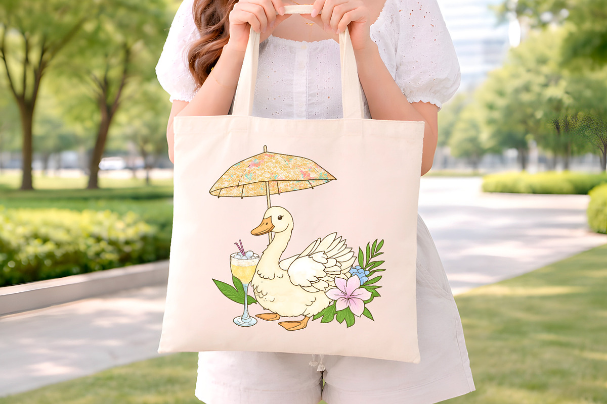 Summer Goose Clipart Bundle, an Illustration by Digital Artistic99 (Photo 8 of 11)