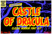 Castle of Dracula - Font, a Script Font by Remedy667 (Thumbnail 1 of 9)