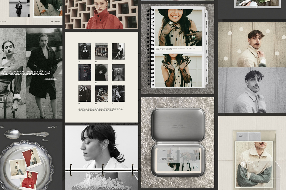Vintage Texture Social Media Kit, a Social Media Template by Pani Temp. (Photo 7 of 16)