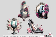 Victorian Gothic Wedding #2 Cliparts, a Seasonal Illustration by EdeniaArtStudio (Thumbnail 9 of 9)
