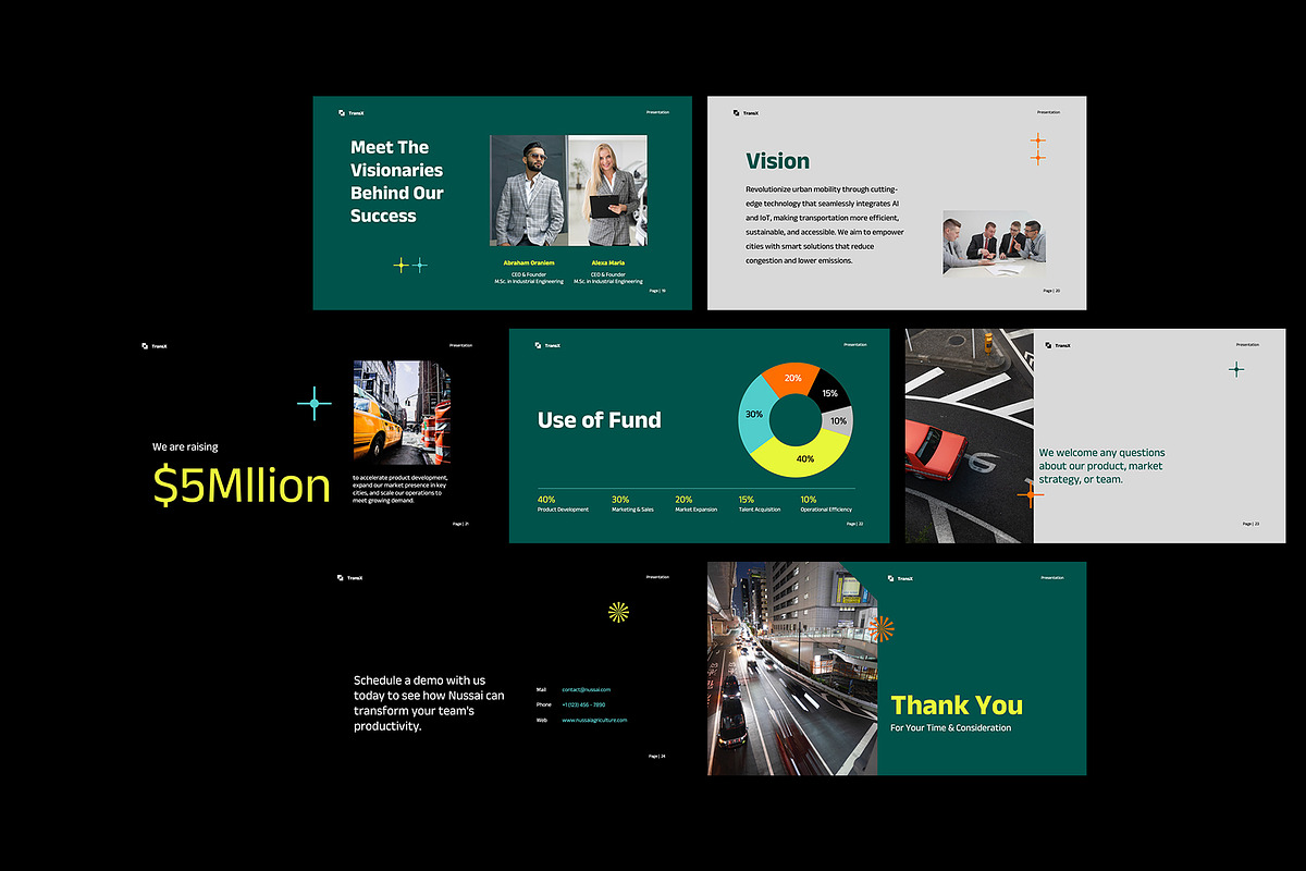 Transportation Pitch Deck Keynote, a Presentation Template by Neermana (Photo 4 of 4)
