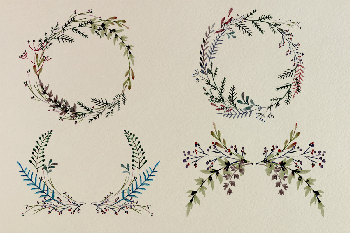 Leaves and Brunches, a Decorative Illustration by tinybunnyshop (Photo 5 of 7)