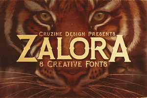 Zalora Typeface, a Font by Cruzine