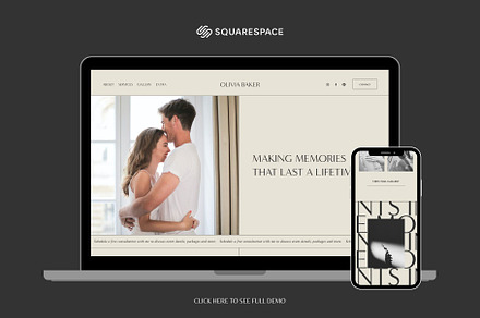 Photography Squarespace 7.1 Website