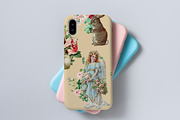 Angel and rabbit vintage seamless, a Pattern Graphic by NastiaDesignsPrints (Thumbnail 7 of 7)
