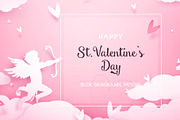 St.Valentine`s Day: Cupids & Decor, an Illustration by Gluiki (Thumbnail 1 of 6)