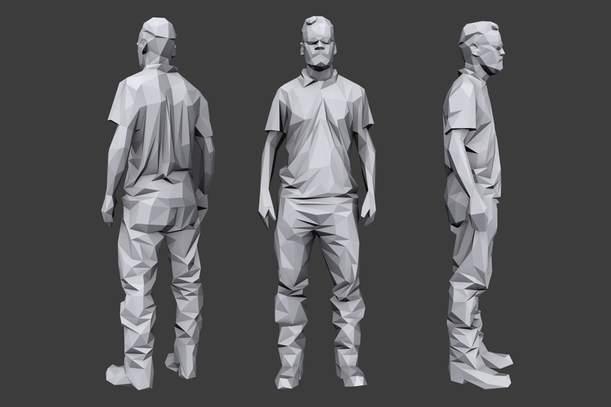 Lowpoly People Casual Pack Volume 10, a Characters & Person 3D Model by Kanistra Studio (Photo 3 of 8)