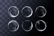 Transparent realistic soap bubbles, an Illustration by George Rod (Thumbnail 1 of 3)