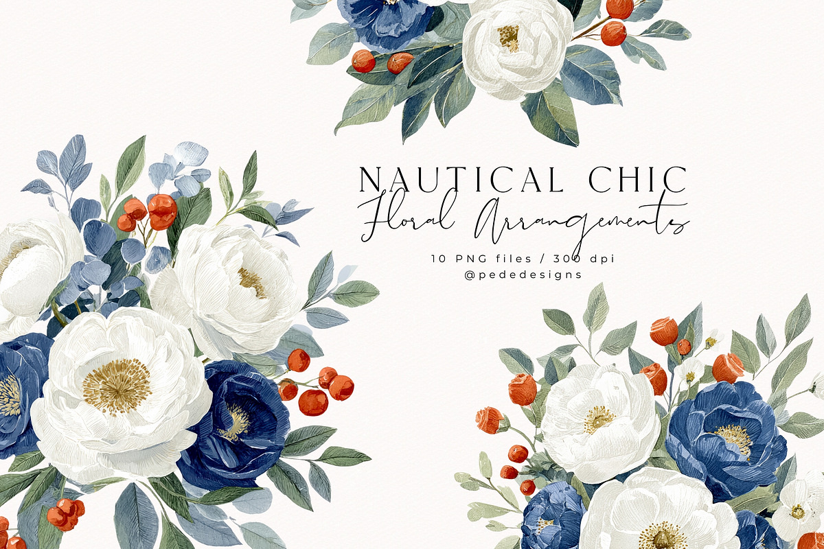 Nautical Chic Collection, a Decorative Illustration by PeDe Designs (Photo 11 of 29)