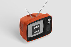 Vintage Tv Mockup Tv, Tv Mockup