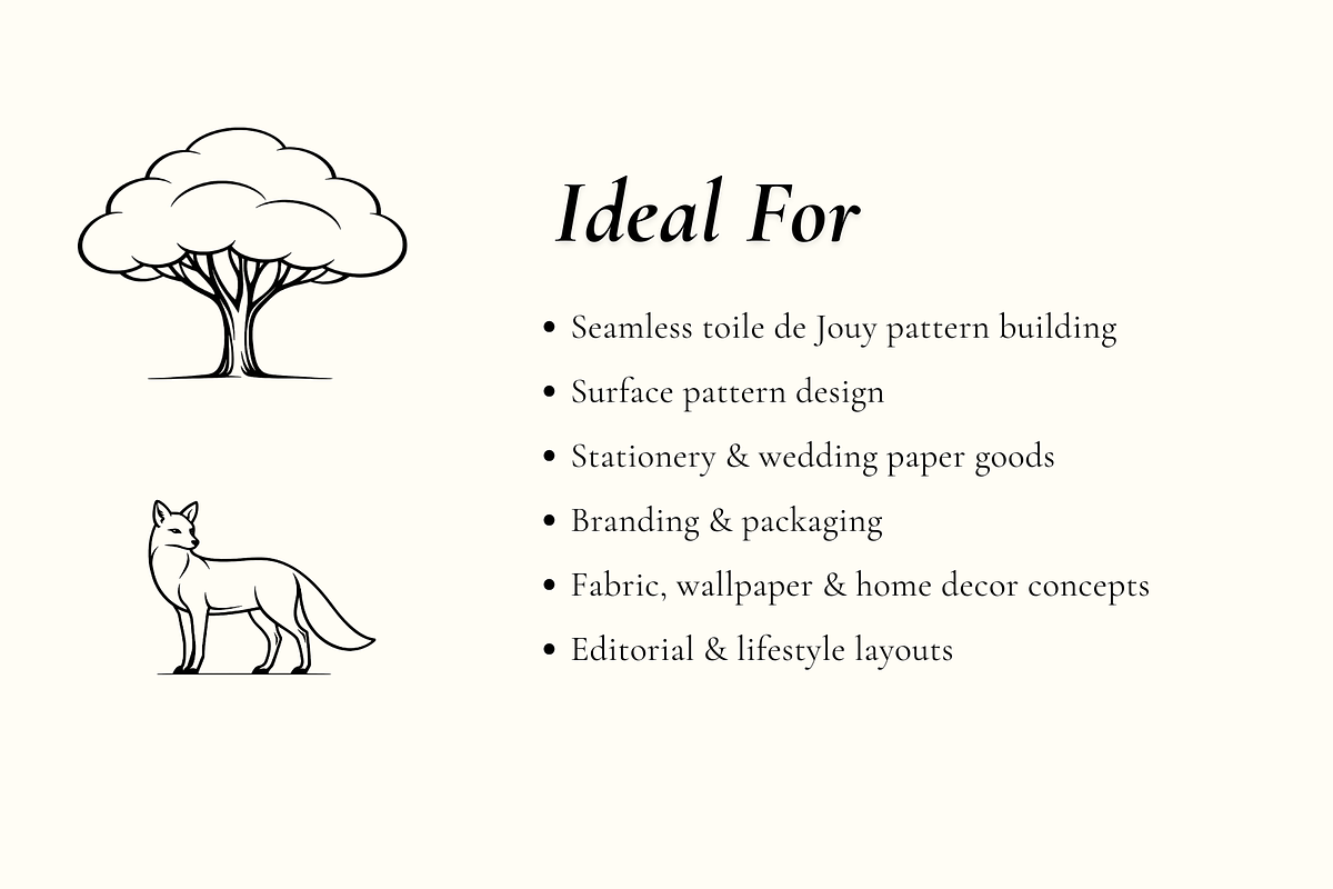 Signature Woodland Illustration Set, an Object Graphic by Hughes Studio (Photo 7 of 8)