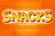 Snacks - Stylish Display Font, a Font by Fontcastle (Thumbnail 1 of 7)