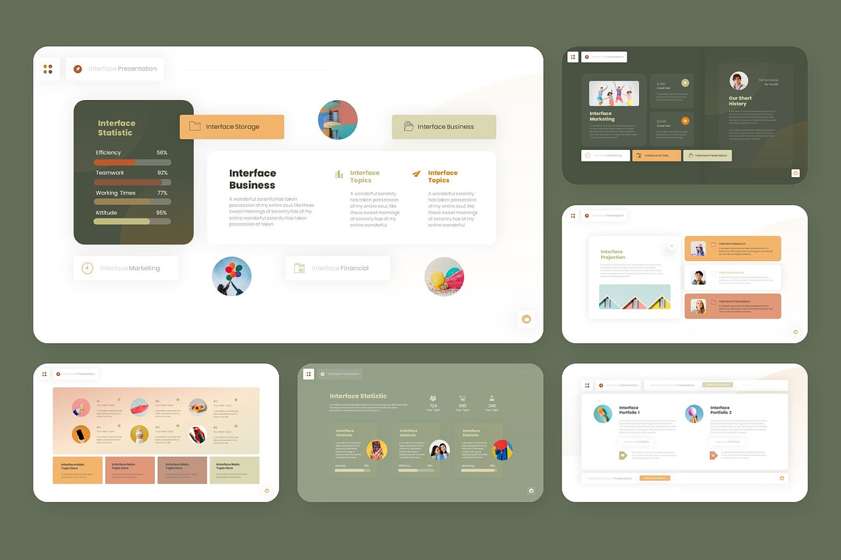 Interface Powerpoint, a Presentation Template by NecrolitSlide (Photo 2 of 12)