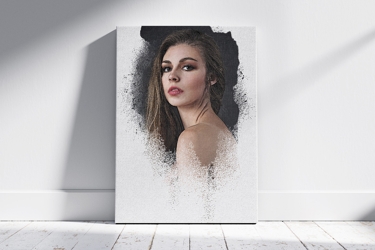 Watercolor Canvas Art Photo Effect, an Action Add-On by Photoshop Action (Photo 8 of 17)