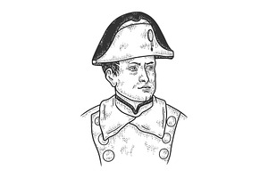 Napoleon Bonaparte sketch vector, a Person Illustration by AlexArt