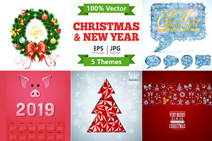 Christmas and New Year Themes, an Animal Illustration by TAlex